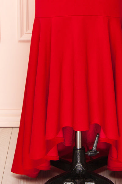 Rita Red Mermaid Dress w/ Thin Straps | Boutique 1861 bottom