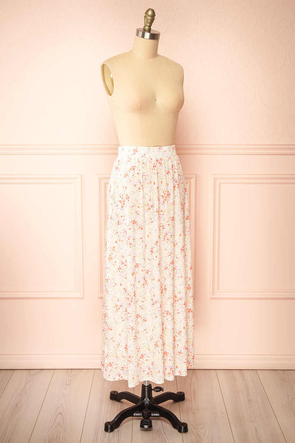 Robin Midi Floral Skirt | Boutique 1861  side view 