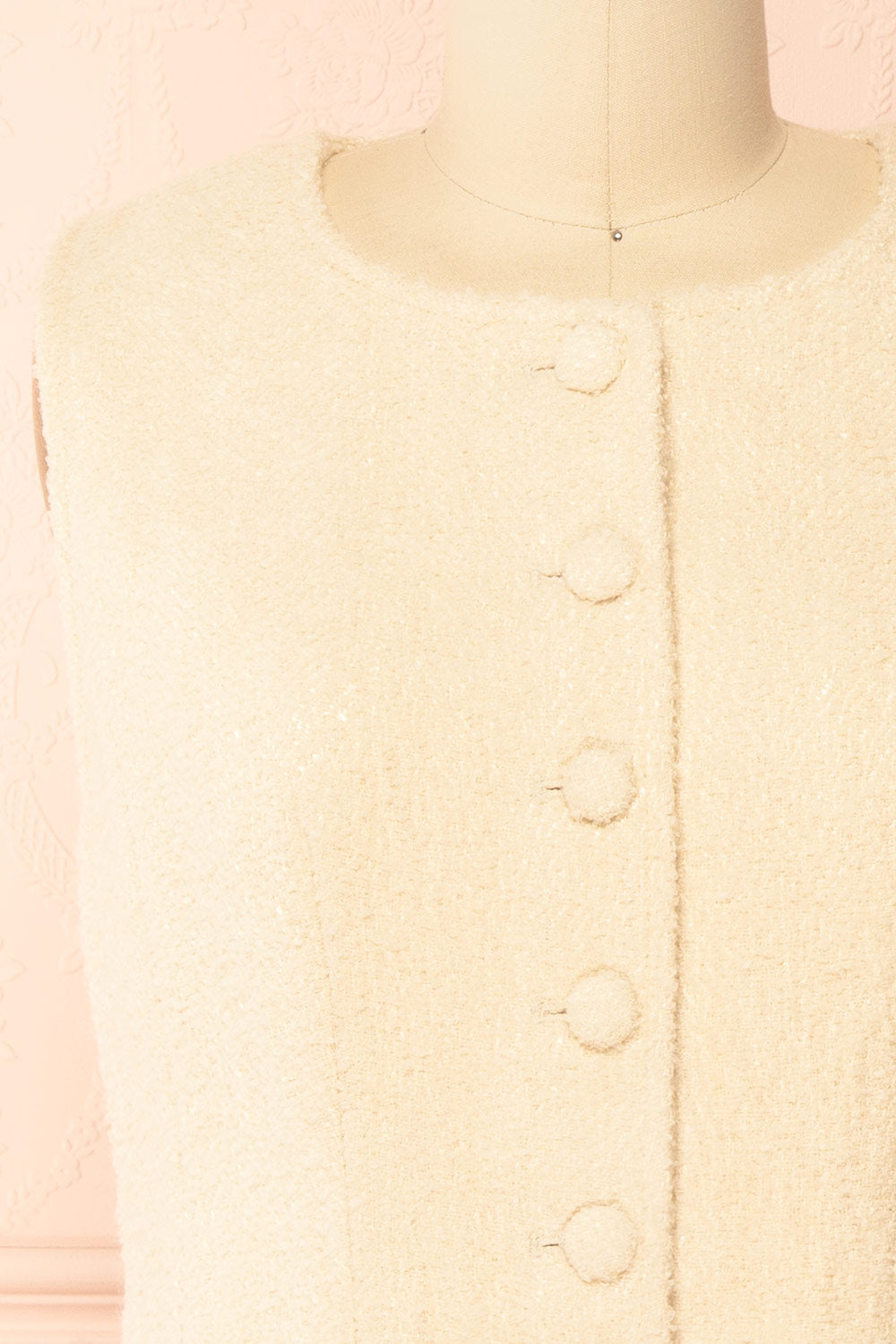 Rosamund Short Button-Up Tweed Dress with Pockets | Boutique 1861 front