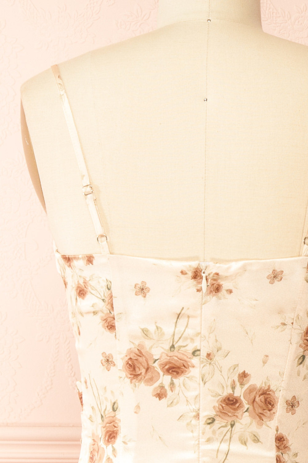 Rossy Cowl Neck Floral Midi Dress | Boutique 1861 back 