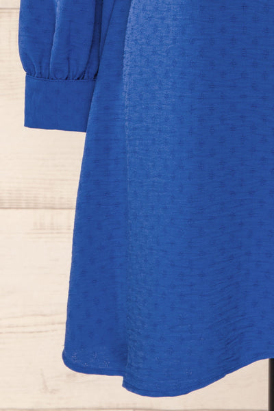 Rotherham Blue Short A-line Dress w/ Long Sleeves | La petite garçonne bottom
