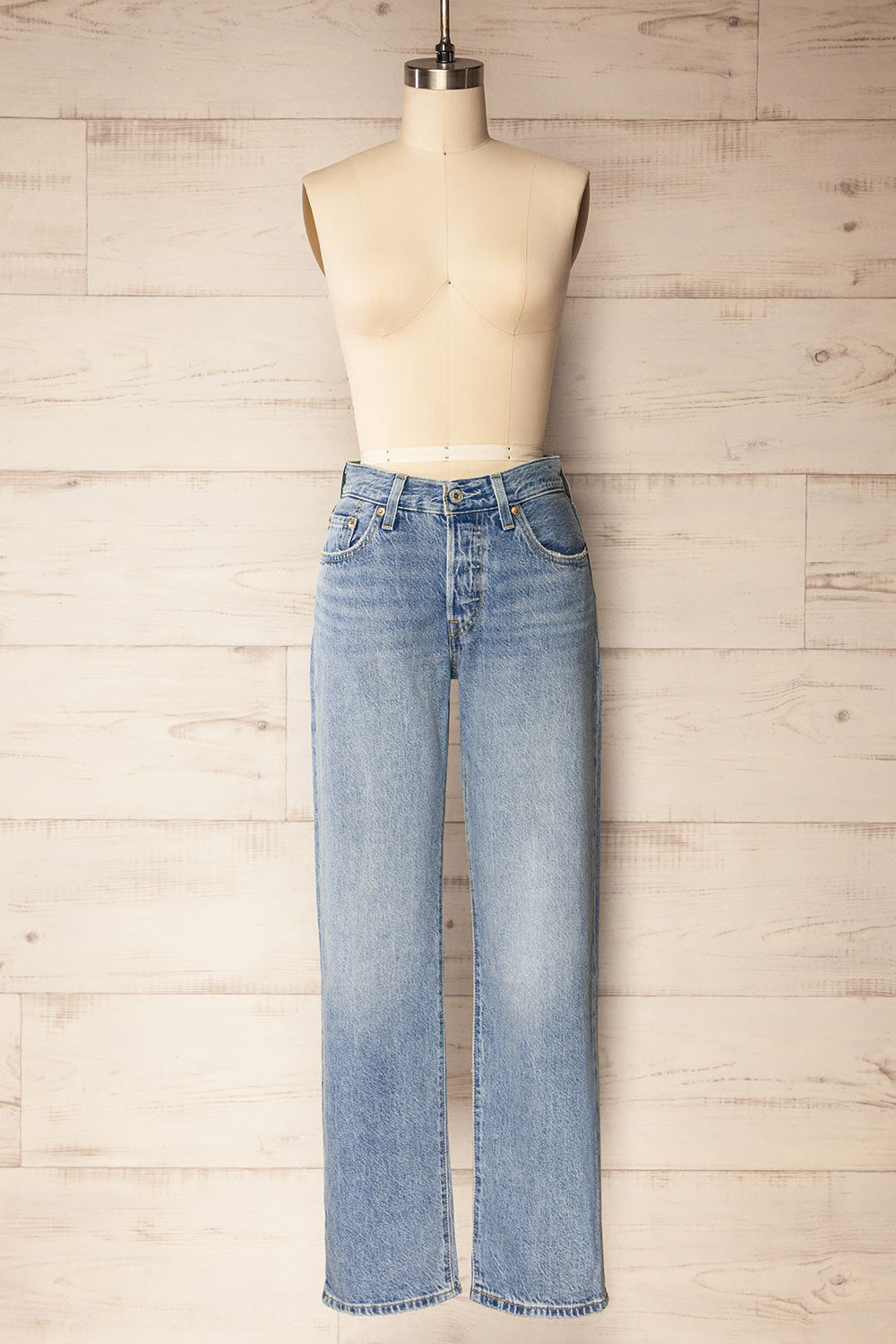 Rovereto Mid-Rise Blue Denim Pants | La petite garçonne