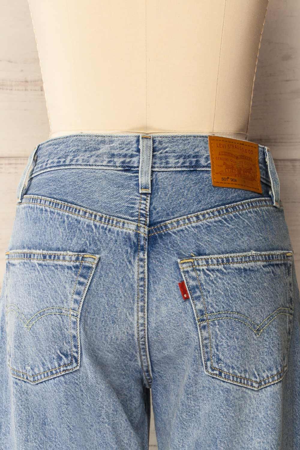 Rovereto Mid-Rise Blue Denim Pants | La petite garçonne back