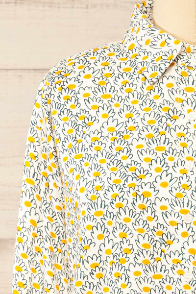 Rudyard Daisy Print Button-Up Shirt | La petite garçonne front