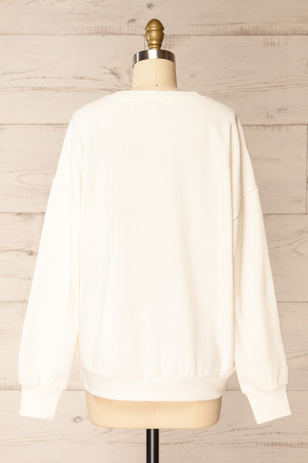 Rusca Oversized "Weekends" Sweatshirt | La petite garçonne back view