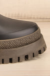 Rustavi Matte Black Platform Rain Boots | La petite garçonne side view