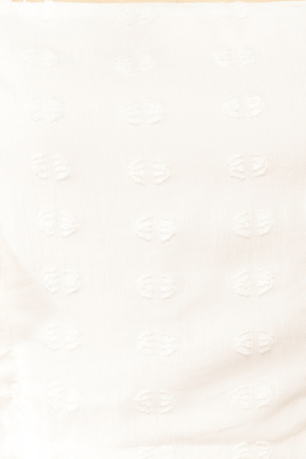 Ruz White Boxy Crop Top w/ Ruffles | Boutique 1861 fabric 