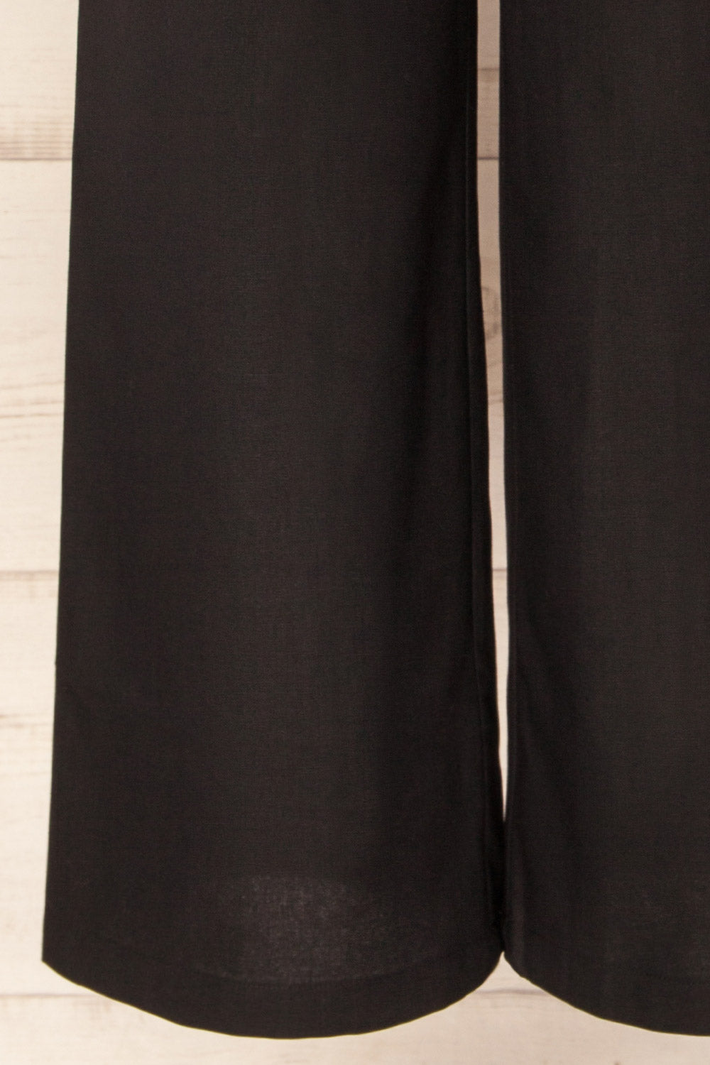 Rytole Black High-Waisted Pants with Wide Leg | La petite garçonne bottom 