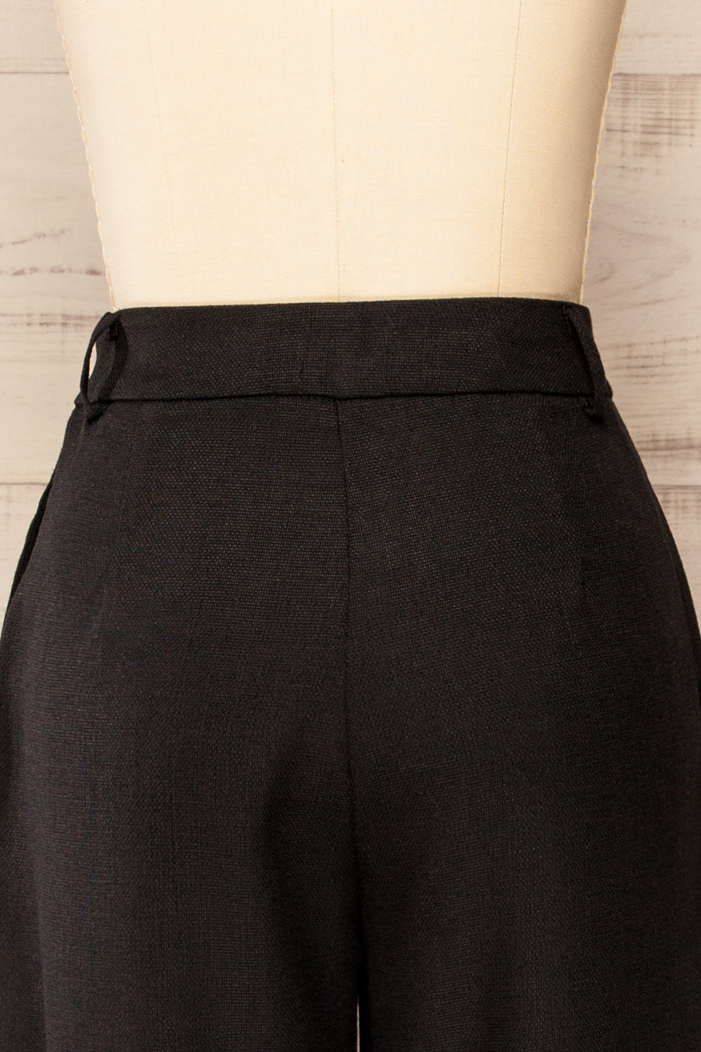 Sabaneta High-Waisted Black Pants | La petite garçonne  back