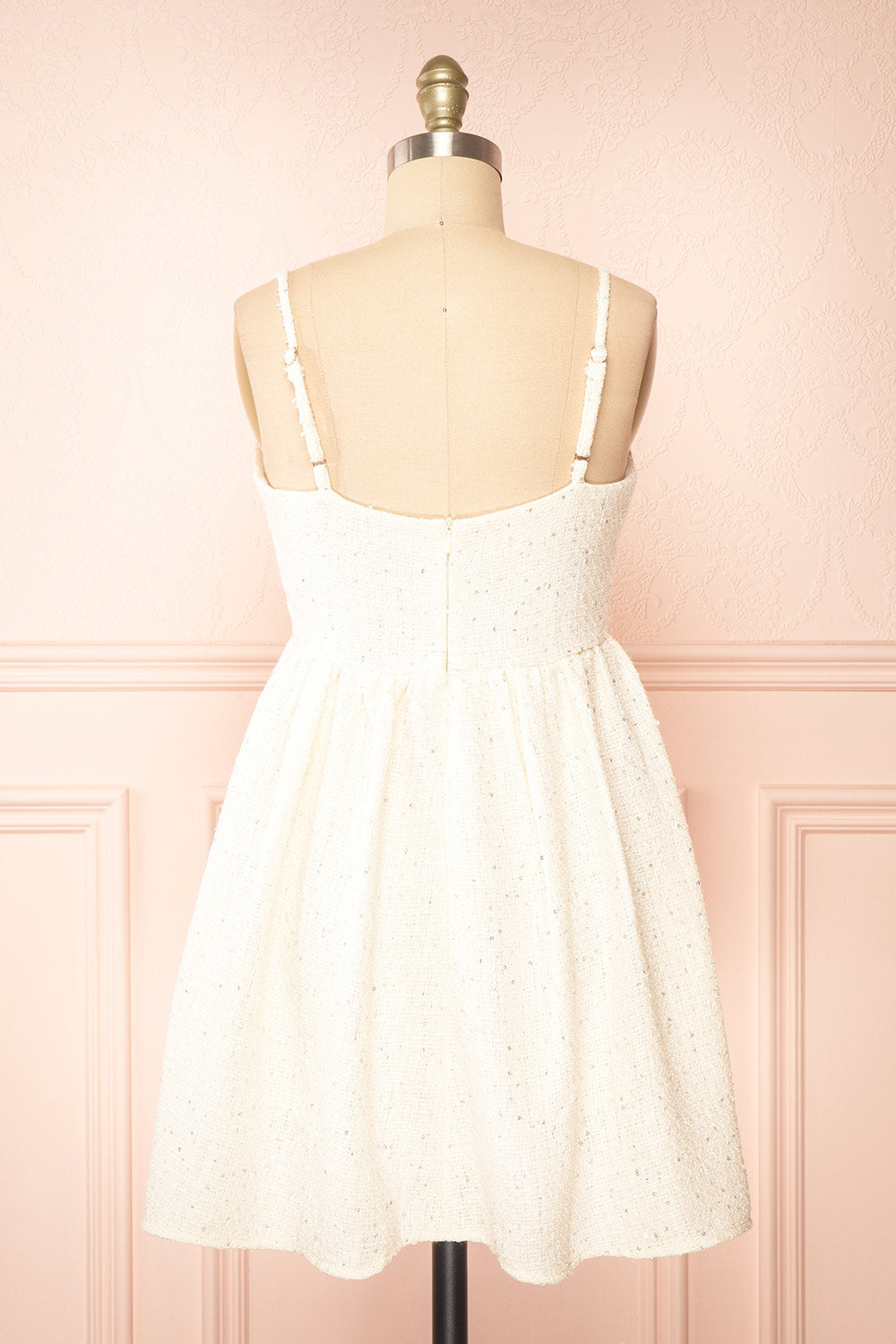Sabrina Short Tweed Dress w Bows