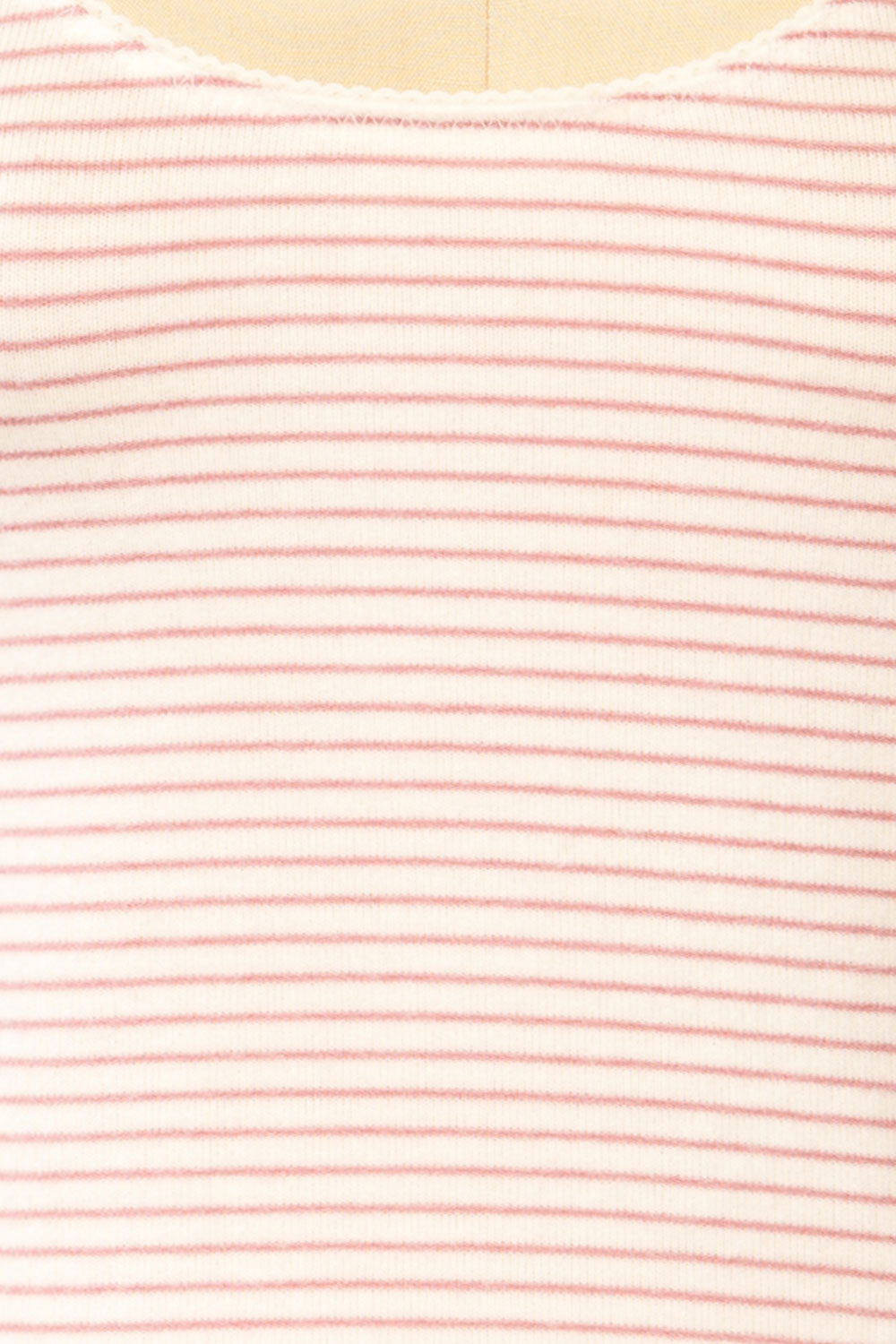 Sachymo Striped Tank Top w/ Scalloped Trim | La petite garçonne fabric