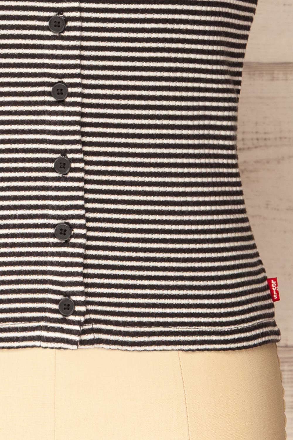 Sailar Short Striped T-Shirt w/ Buttons | La petite garçonne bottom