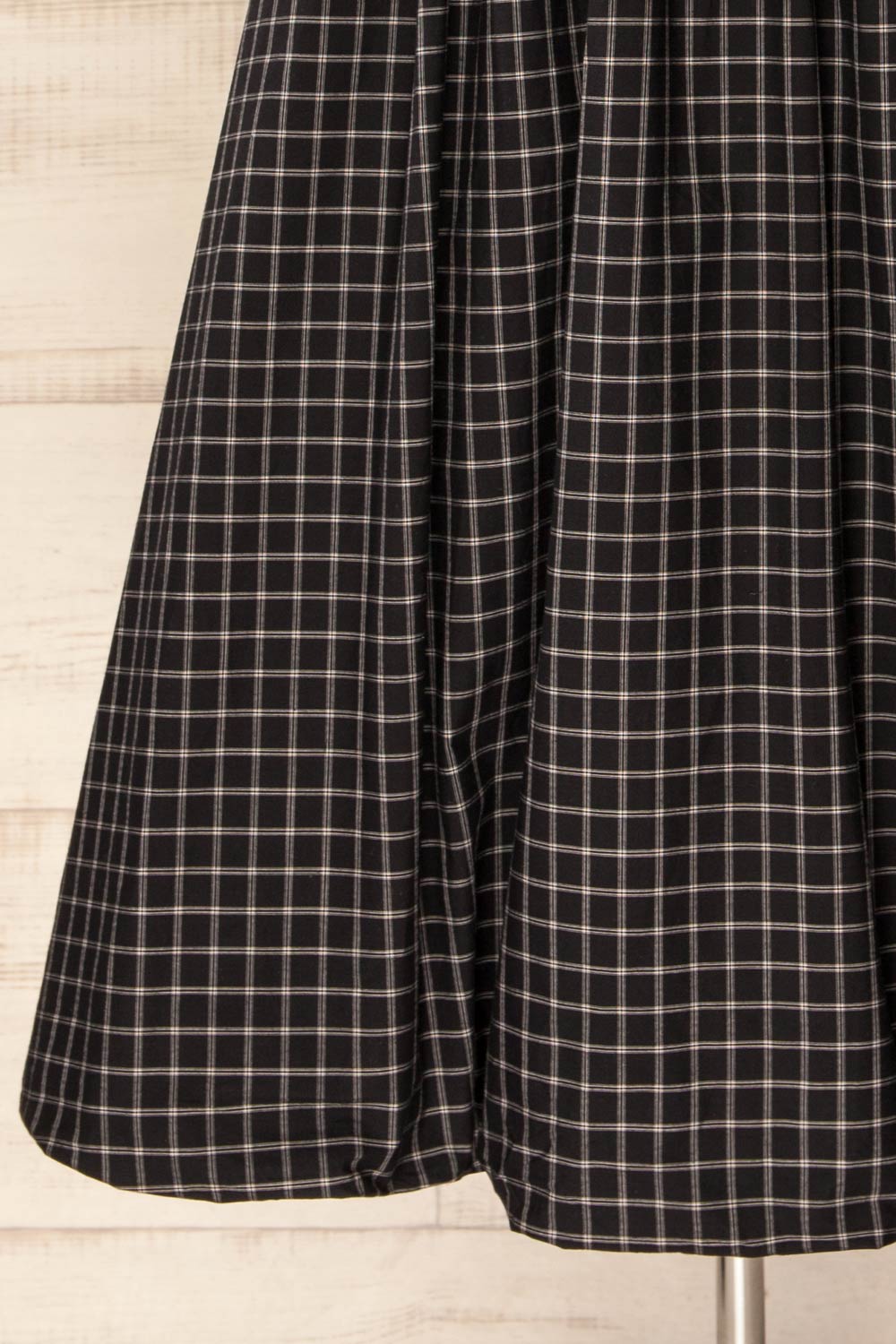 Salem Maxi Black Dress with Plaid Ballon Skirt | La petite garçonne bottom