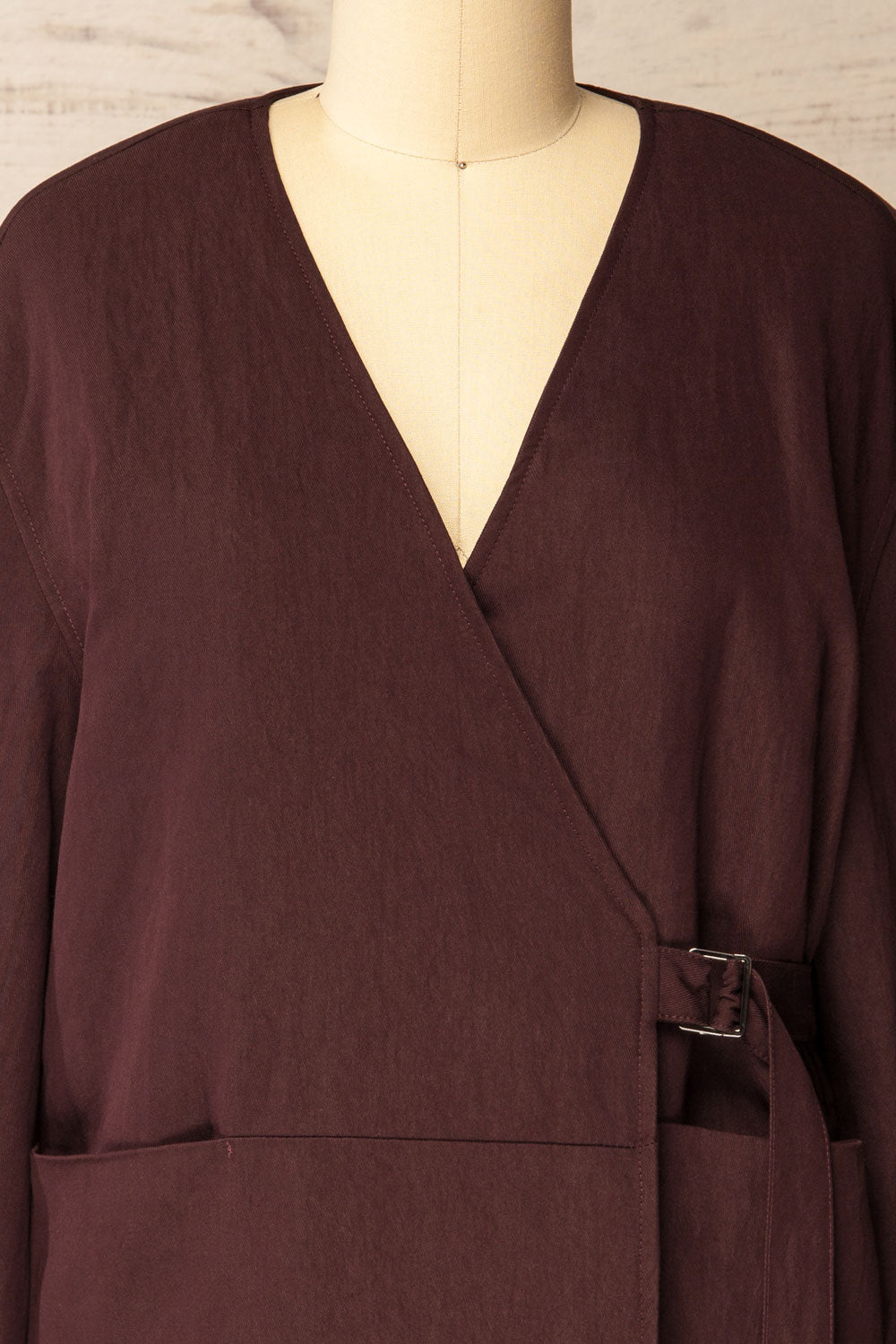 Salleri Oversized Rich Brown Jacket | La petite garçonne front