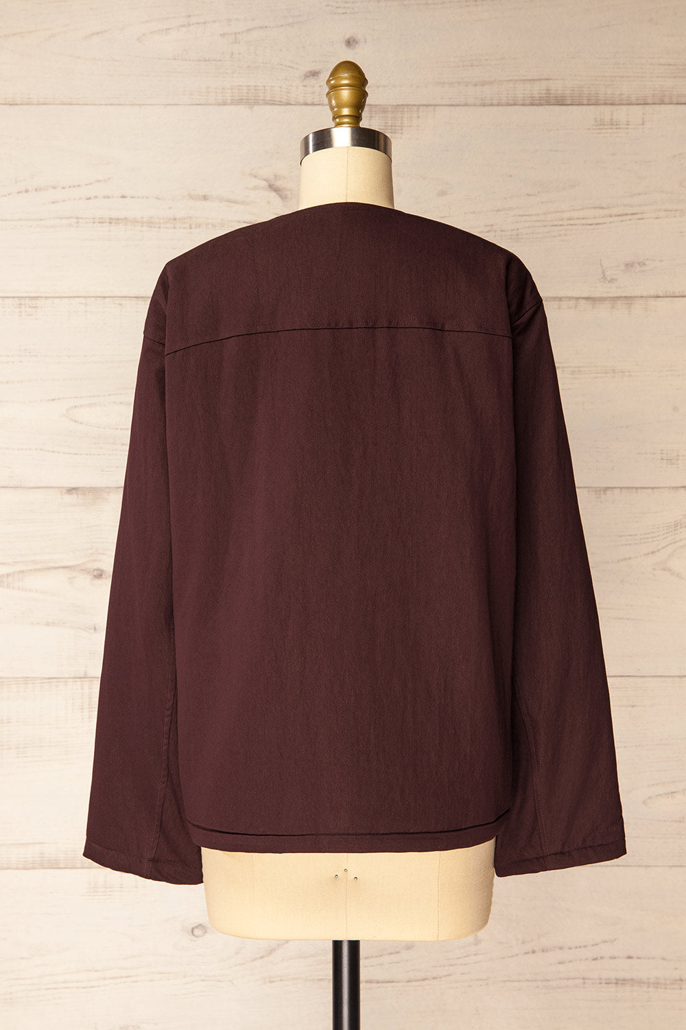 Salleri Oversized Rich Brown Jacket | La petite garçonne back view
