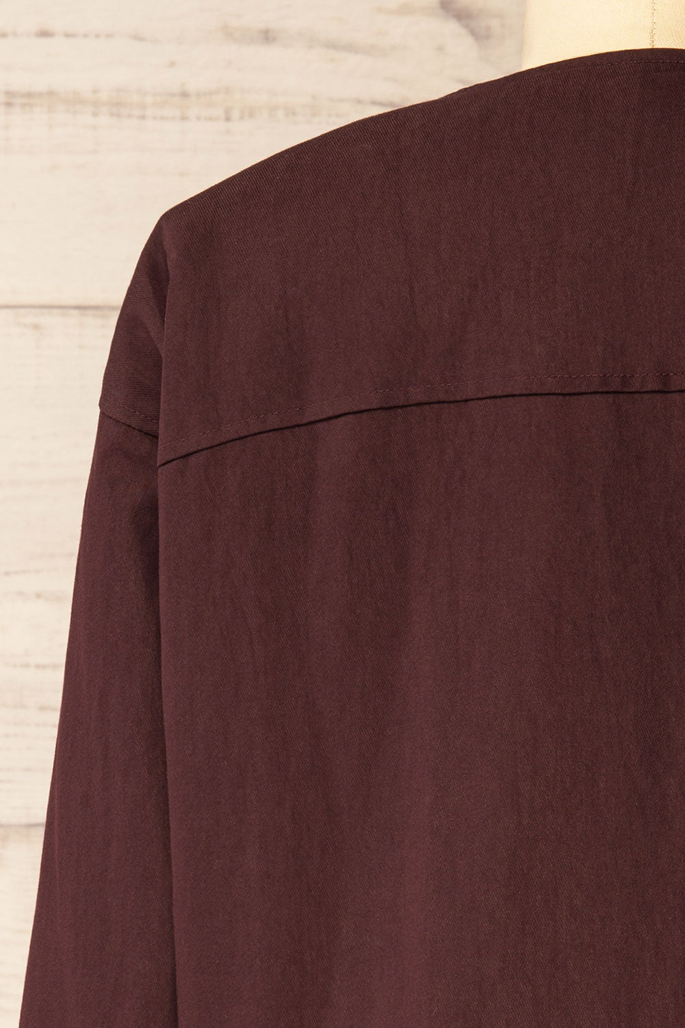 Salleri Oversized Rich Brown Jacket | La petite garçonne back