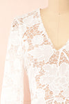 Samantha White Lacey Short Dress | Boutique 1861 front