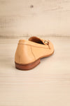 Sambina Caramel Leather Loafers w/ Golden Hardware | La petite garçonne back view