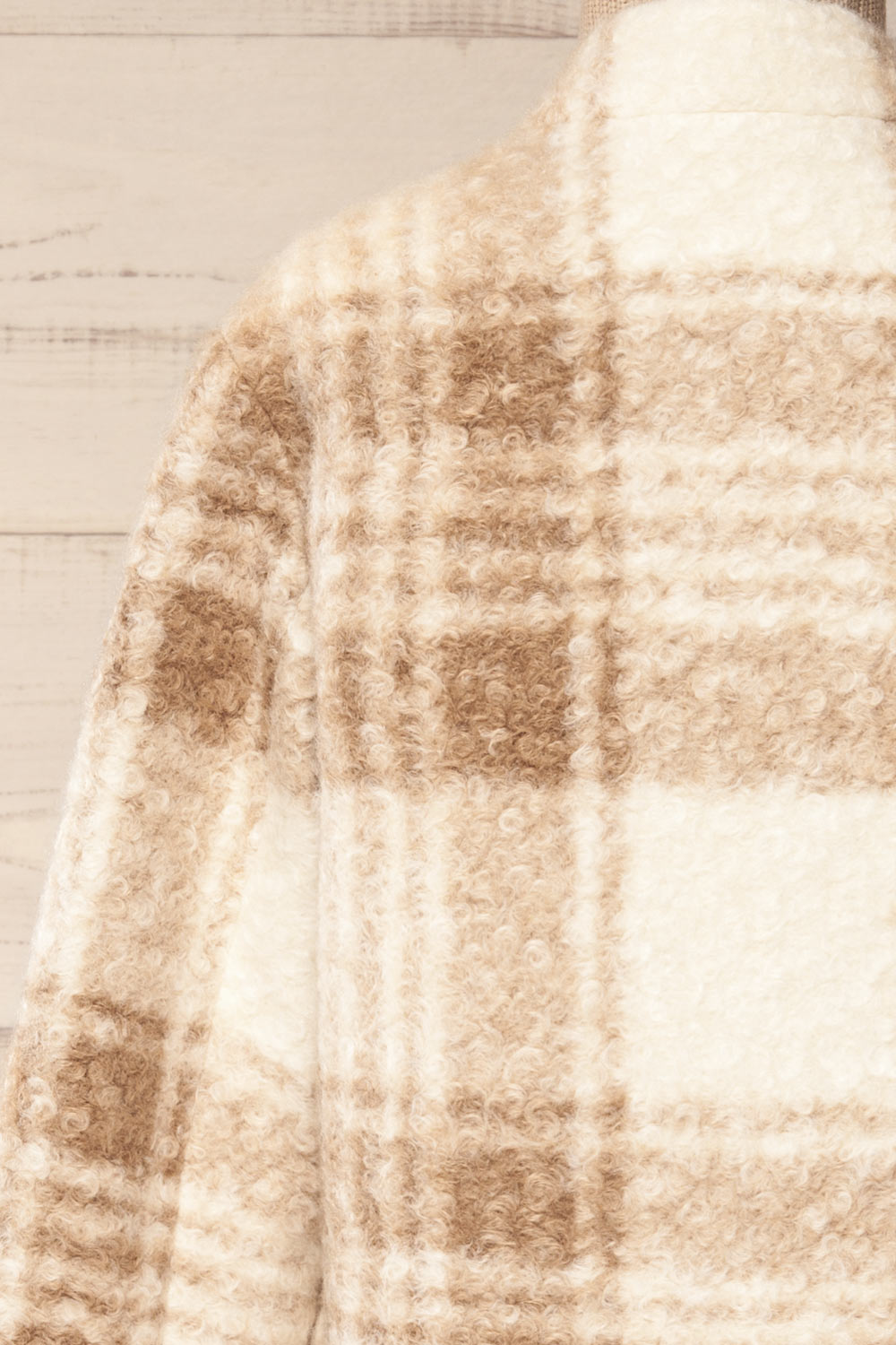 Samentha Plaid Felt Coat | La petite garçonne back