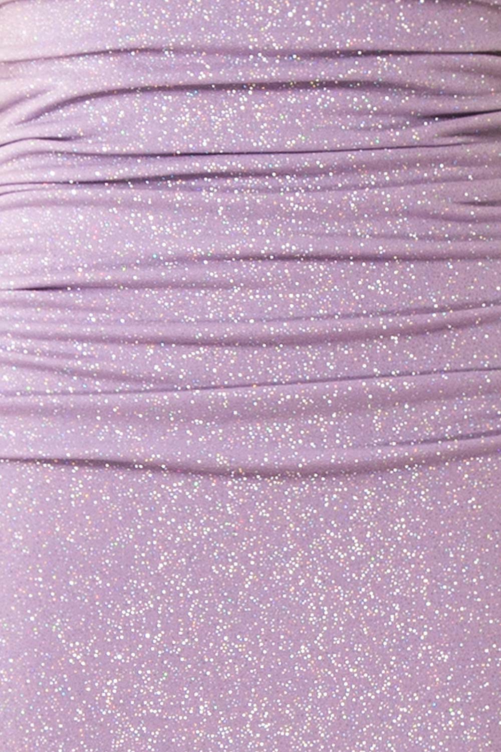 Samira Lavender Sparkly Mermaid Maxi Dress w/ Slit | Boutique 1861  fabric