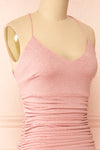 Samira Pink Sparkly Mermaid Maxi Dress w/ Slit | Boutique 1861  side