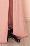 Samira Pink Sparkly Mermaid Maxi Dress w/ Slit | Boutique 1861  bottom