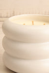 Sandalwood White Squiggle Candle | Maison garçonne close-up
