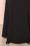 Sandra Black Halter Mermaid Maxi Dress w/ Open Back | Boutique 1861 bottom