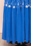 Santorine Blue Midi Dress w/ Floral Embroidery | Boutique 1861 bottom