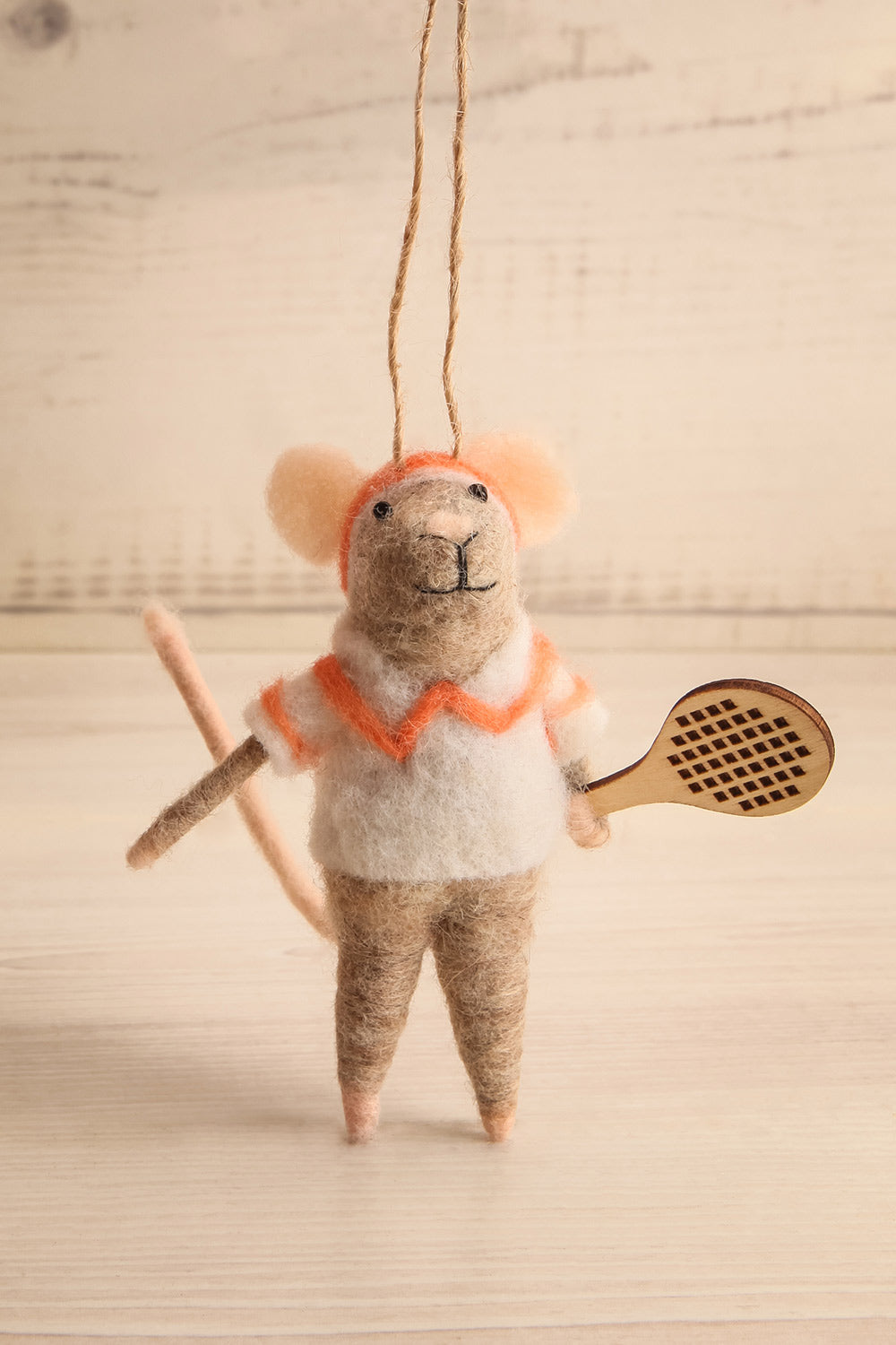 Sporty Mouse Holiday Ornament | Maison garçonne sarana