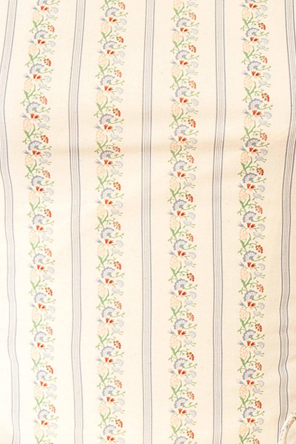 Saratou Floral Stripe Maxi Dress with Side Lace-Up Detail | Boutique 1861 fabric 