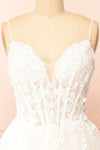 Sarienne Sparkly A-Line Bridal Tulle Dress | Boudoir 1861 front close-up