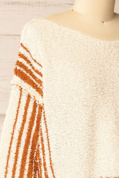 Sarlat Fuzzy Knit Striped Sweater | La petite garçonne side