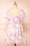 Satenn Short Floral Babydoll Dress | Boutique 1861 back view
