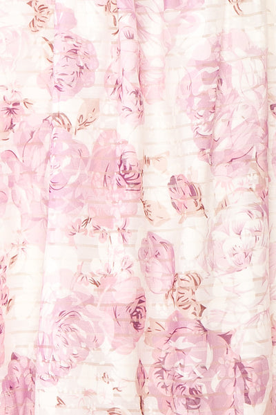 Satenn Short Floral Babydoll Dress | Boutique 1861 fabric