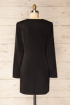Savila Black Asymmetrical Blazer Dress | La petite garçonne back view
