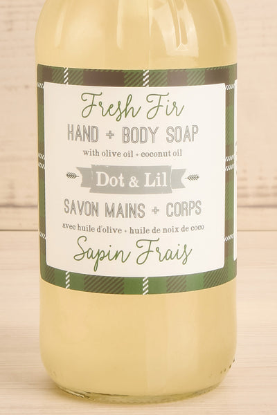 Fresh Fir Liquid Hand + Body Soap | Maison garçonne detail