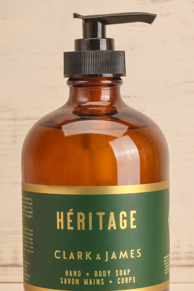 Heritage Liquid Hand + Body Soap | Maison garçonne close-up