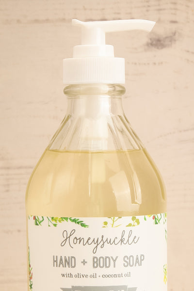 Honeysuckle Liquid Hand + Body Soap | Maison garçonne close-up