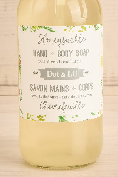 Honeysuckle Liquid Hand + Body Soap | Maison garçonne detail