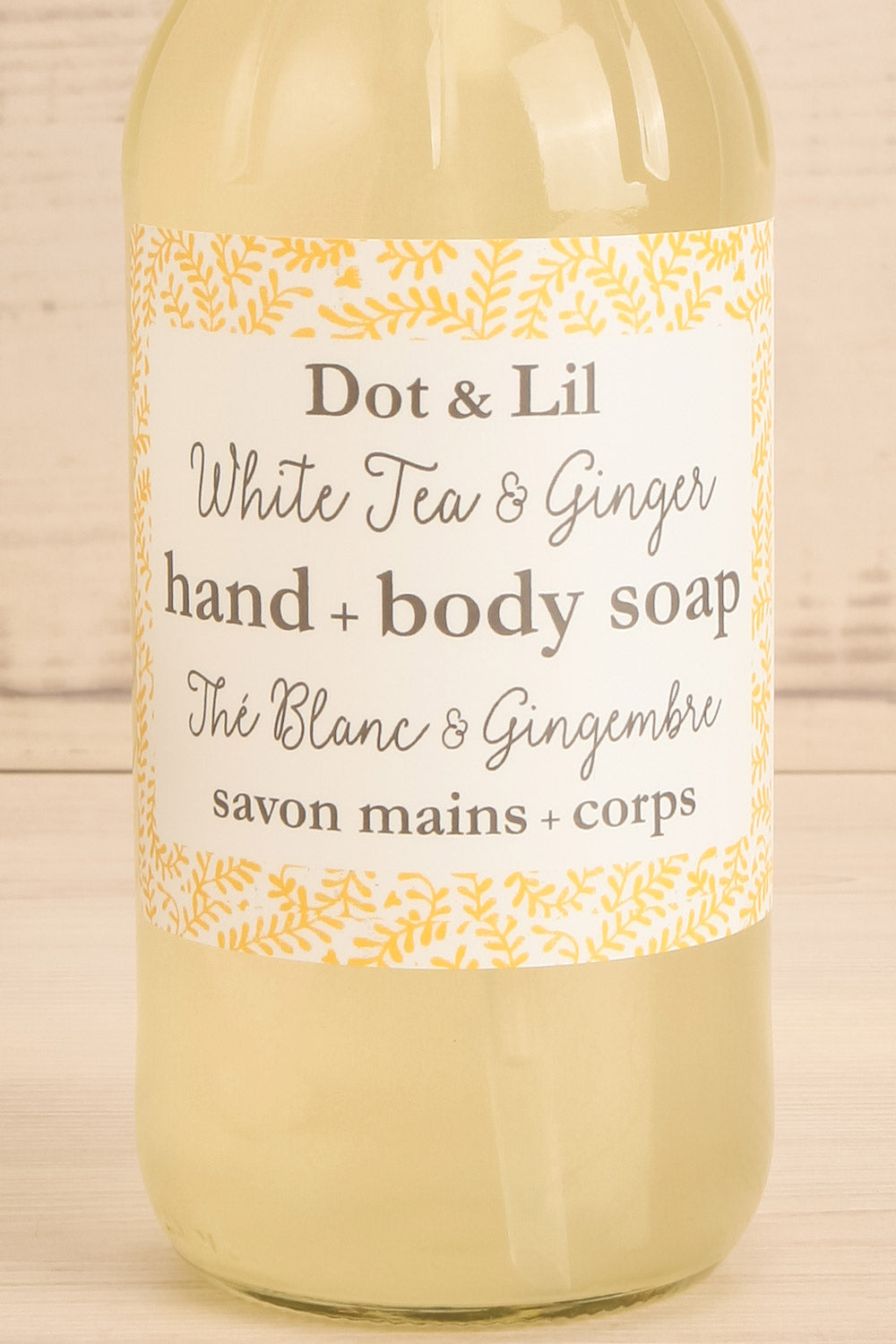 White Tea & Ginger Liquid Hand + Body Soap | Maison garçonne close-up