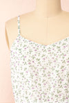 Sawol Floral Midi Dress w/ Pleated Skirt | Boutique 1861  front close-up
