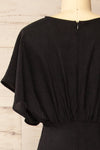 Scalloway Black Maxi Dress w/ Bat Sleeves | La petite garçonne back