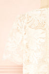 Selah Beige Lace Top | Boutique 1861 back close-up