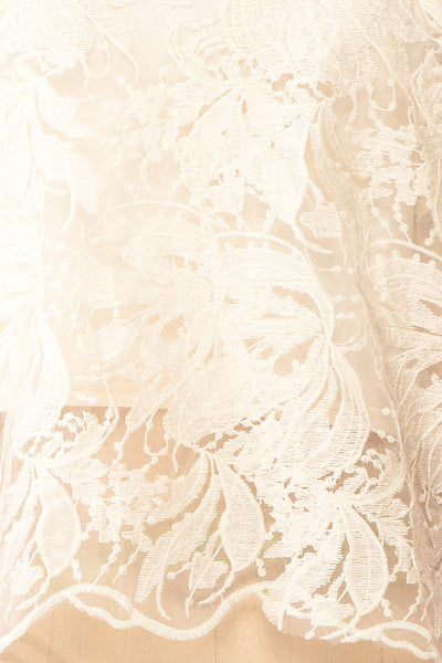 Selah Beige Lace Top | Boutique 1861 fabric