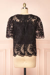 Selah Black Lace Top w/ Cropped Camisole | Boutique 1861 back view