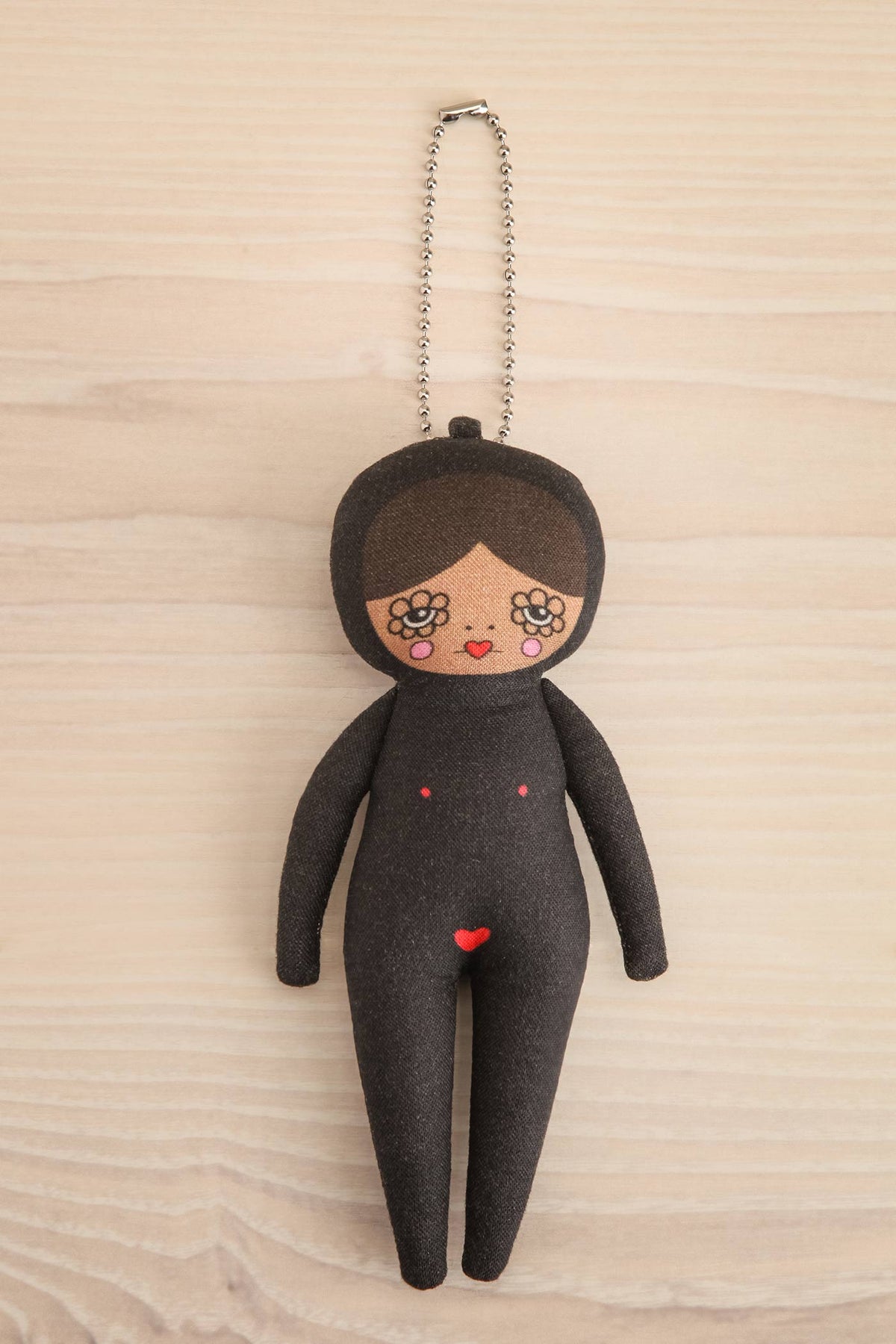 view of medium Selma Black Jumpsuit Doll Bag Charm - 3 options at Maison garçonne