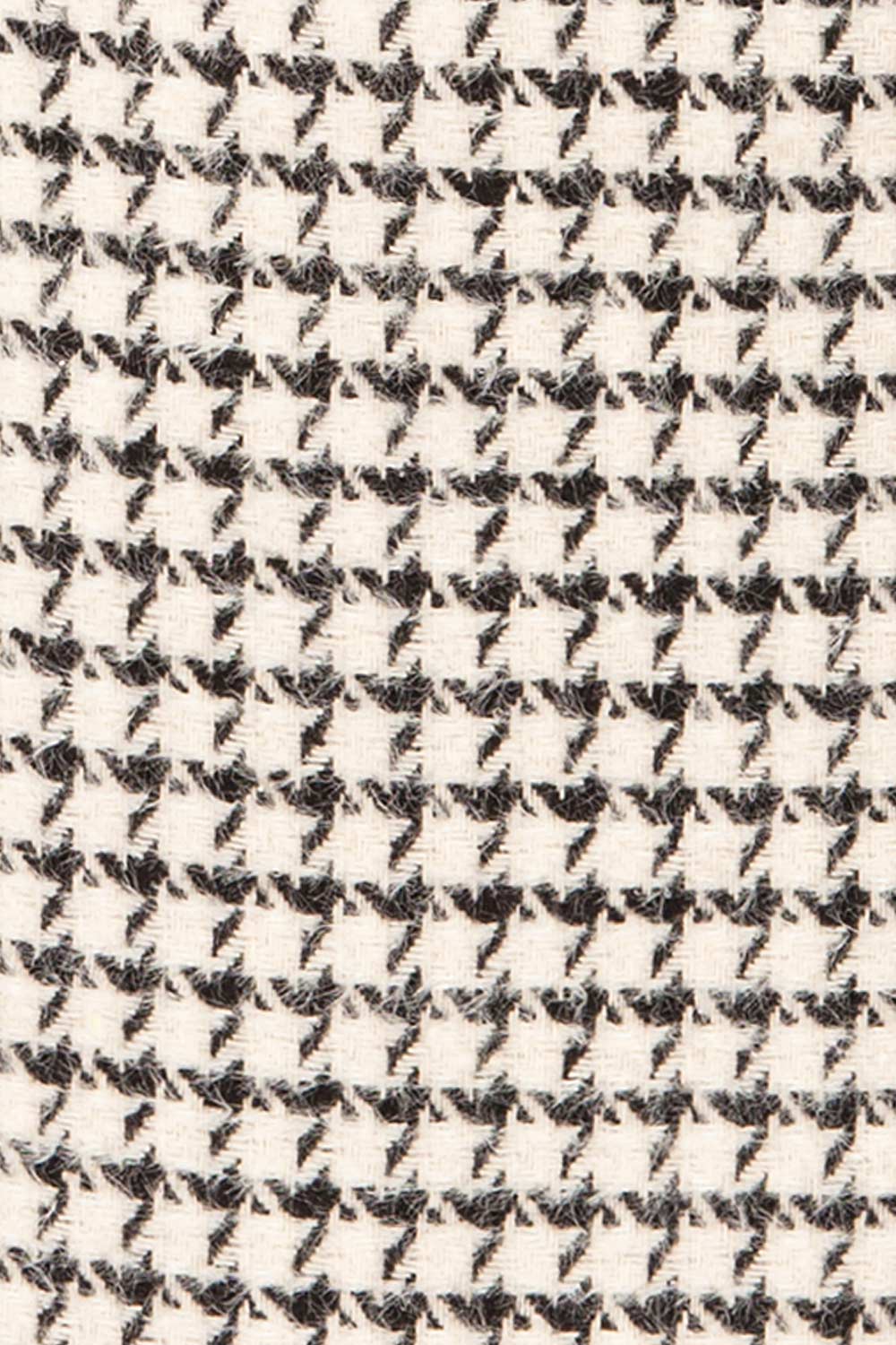 Seloncourt Short Houndstooth Skirt w/ Fringes | La petite garçonne fabric