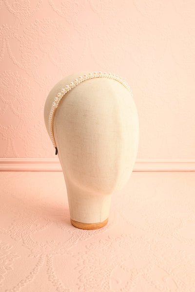 Senta Pearl Headband | Boutique 1861 head view