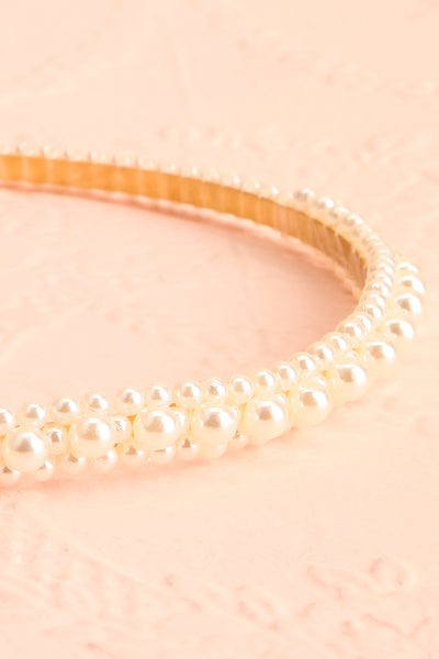 Senta Pearl Headband | Boutique 1861 close-up